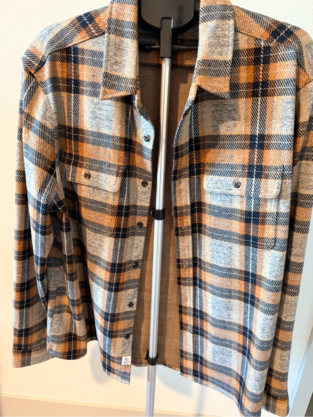 7 Diamonds Men's Plaid Jacket in Tan, Black and Gray SCHEELS - Picture 2 of 5